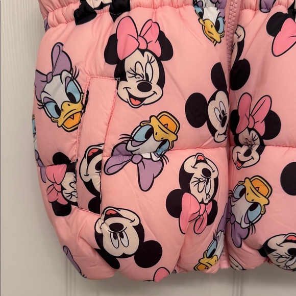 Pink Minnie Mouse Hooded Puffer Vest for Kids - Picture 2 of 9